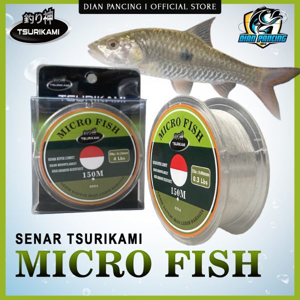 Senar Tsurikami Micro Fish Nylon Monofilament spesial ikan micro kuat