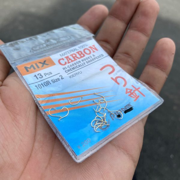 Mata kail Mix Carbon 1010R KEIRYU ada lubang senar - Gambar 6