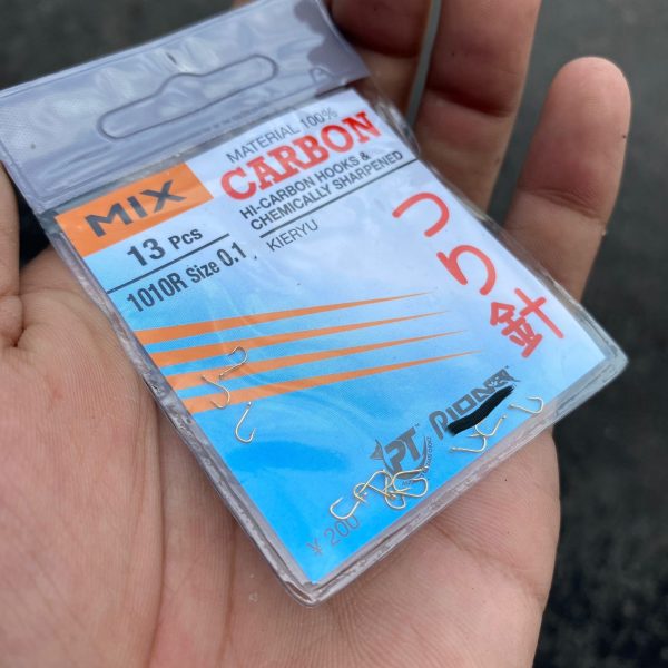 Mata kail Mix Carbon 1010R KEIRYU ada lubang senar - Gambar 4