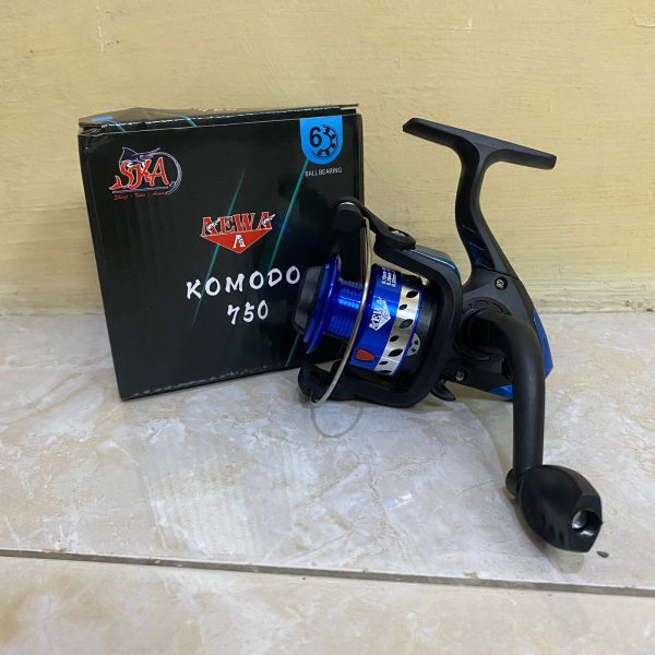 Reel Pancing Aewa 750 Murah Spool Besi Body Abs - Gambar 2