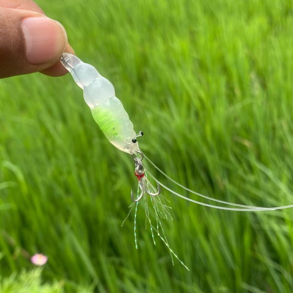 Umpan Casting Tsurikami Udang Rebon Swimbait bahan silikon - Gambar 4