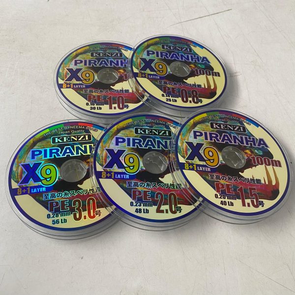 Senar Pancing PE Kenzi Piranha X9 PE Multi Color - Gambar 8