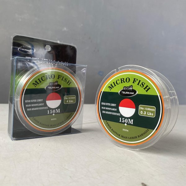 Senar Tsurikami Micro Fish Nylon Monofilament spesial ikan micro kuat - Gambar 7
