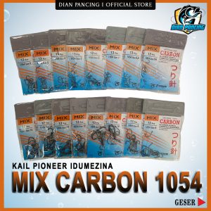 Kail Pancing Pioneer Mix Carbon tipe Kecil 1054 Kuat Ready Ukuran No 0.6 s/d 15
