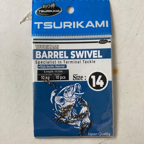Barrel Swivel Tsurikami Penghubung Senar dan kail umpan Untuk mencegah senar melintir dan keriting - Gambar 3