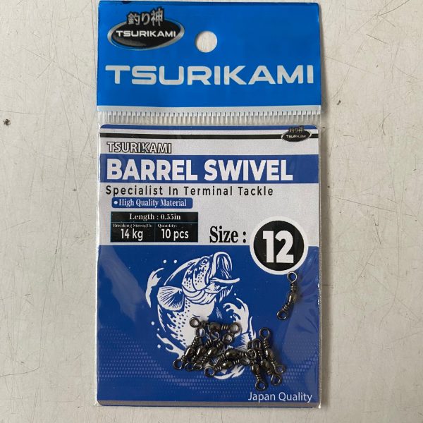 Barrel Swivel Tsurikami Penghubung Senar dan kail umpan Untuk mencegah senar melintir dan keriting - Gambar 6