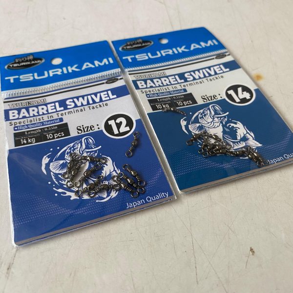 Barrel Swivel Tsurikami Penghubung Senar dan kail umpan Untuk mencegah senar melintir dan keriting - Gambar 5