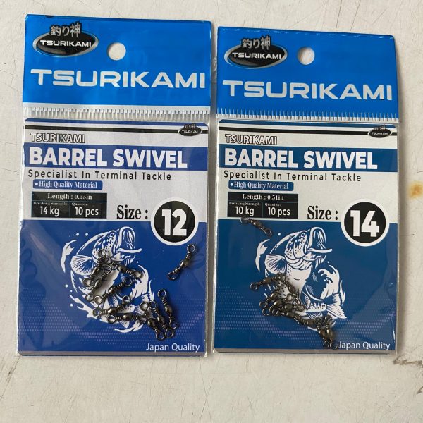 Barrel Swivel Tsurikami Penghubung Senar dan kail umpan Untuk mencegah senar melintir dan keriting - Gambar 4