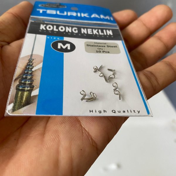 Ring Kolong Neklin Tsurikami Ring Joran Tegek Stainless Steel High Quality - Gambar 6