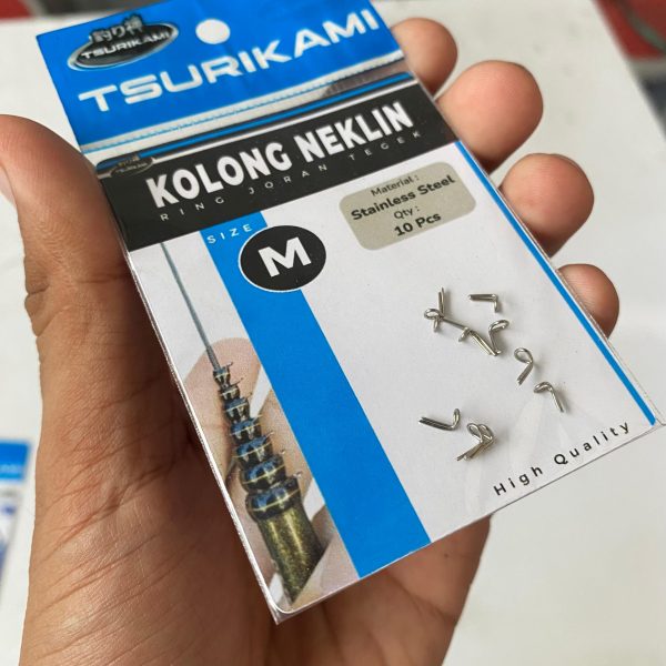 Ring Kolong Neklin Tsurikami Ring Joran Tegek Stainless Steel High Quality - Gambar 4