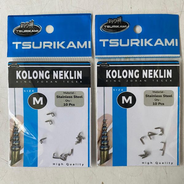Ring Kolong Neklin Tsurikami Ring Joran Tegek Stainless Steel High Quality - Gambar 3