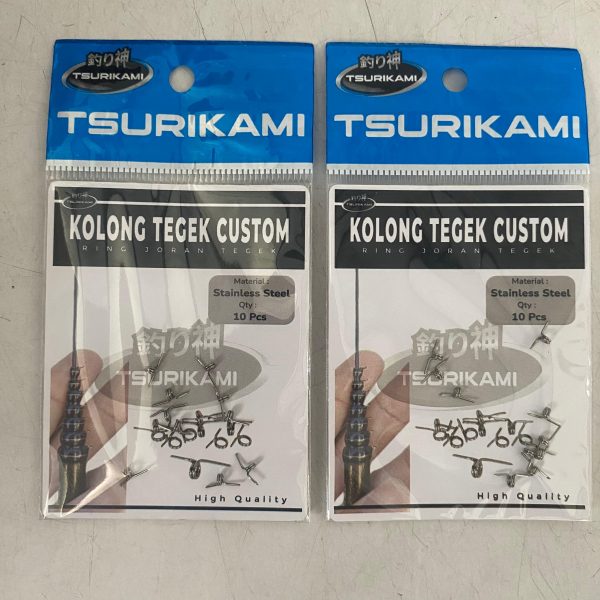 Ring Kolong Tegek Custom Tsurikami Stainless Steel 2 kaki isi 10/pack - Gambar 6
