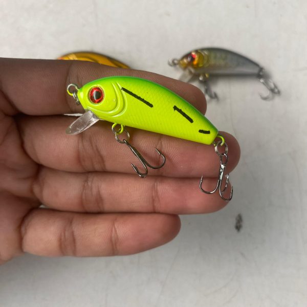Umpan Tsurikami Minnow 3D Fishing Lure Sinking Warna Random  5Cm - Gambar 6
