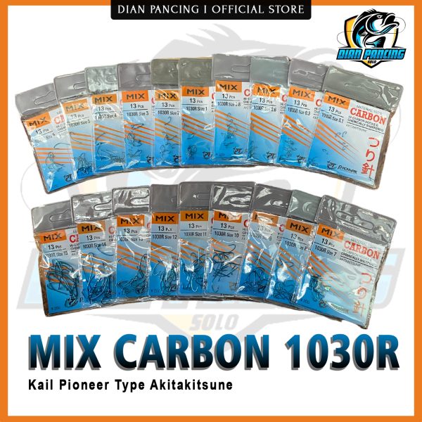KAIL PANCING MIX CARBON 1030R AKITAKITSUNE Murah Ukuran 0.1 sampai 15 - Gambar 2