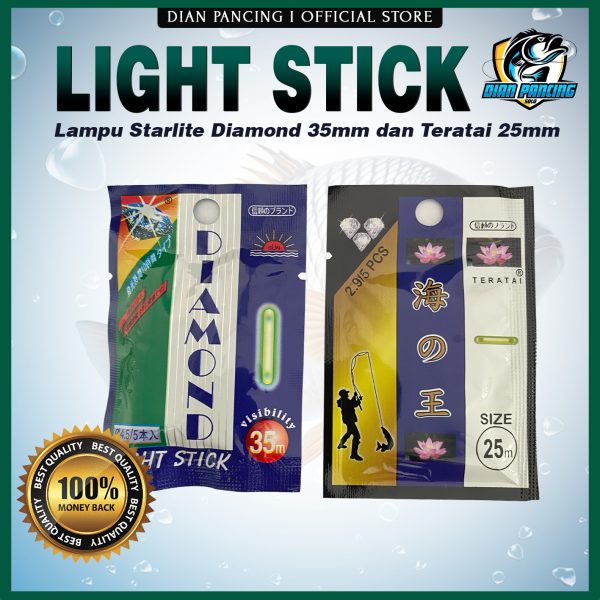 LIGHT STICK / Starlite / fosfor Lampu Pancing Diamond dan Teratai isi 5pcs laut