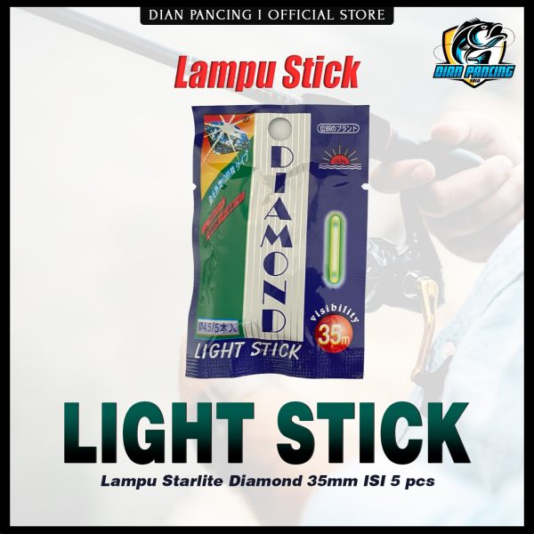 LIGHT STICK / Starlite / fosfor Lampu Pancing Diamond dan Teratai isi 5pcs laut - Gambar 7