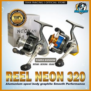 Reel Spinning Neon 320 Alumunium spool body graphite Smooth Performance Long Cast Spool