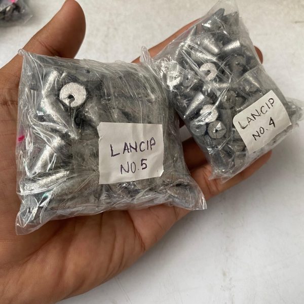 Timah Pancing isi 100 Lancip Murah Harga Satuan untuk pemberat pancingan - Gambar 5