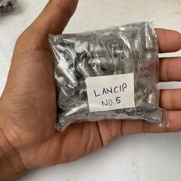 Timah Pancing isi 100 Lancip Murah Harga Satuan untuk pemberat pancingan - Gambar 6
