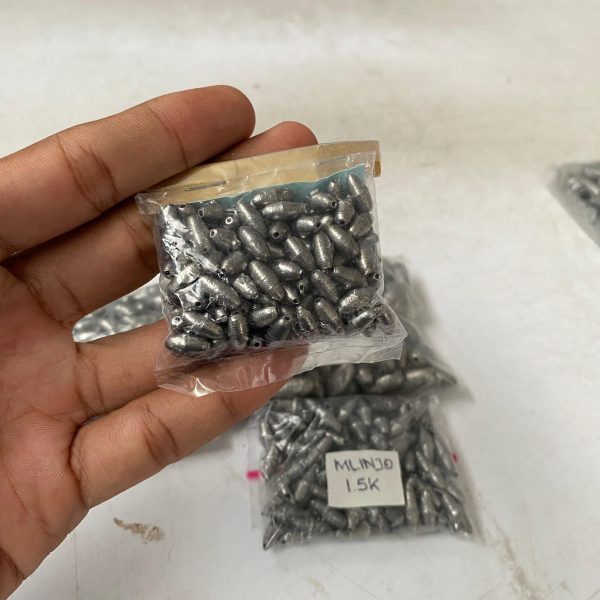 Timah Pancing Melinjo isi 100 Murah untuk pemberat alat pancing - Gambar 5