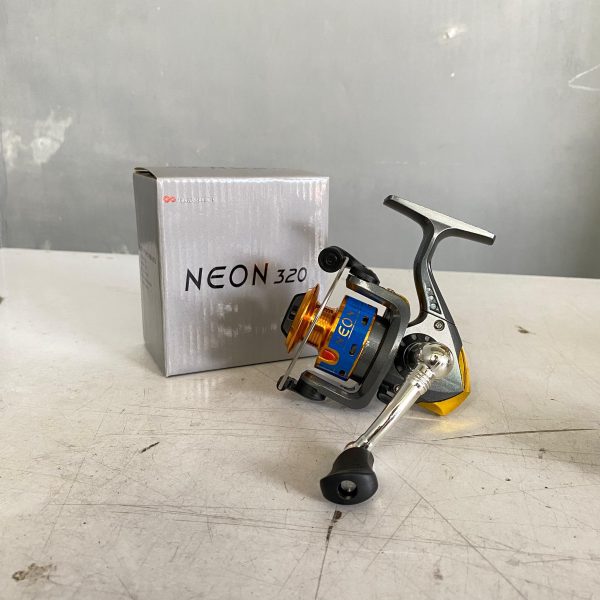 Reel Spinning Neon 320 Alumunium spool body graphite Smooth Performance Long Cast Spool - Gambar 6