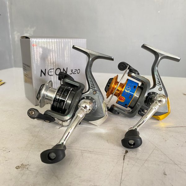 Reel Spinning Neon 320 Alumunium spool body graphite Smooth Performance Long Cast Spool - Gambar 2