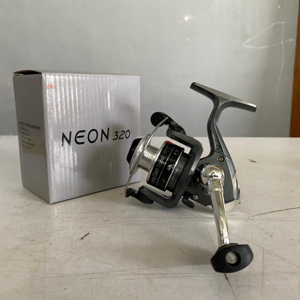 Reel Spinning Neon 320 Alumunium spool body graphite Smooth Performance Long Cast Spool - Gambar 4