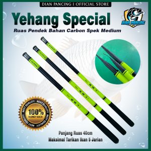 TEGEK YEHANG SUPER SPECIAL CARBON RUAS PENDEK HIJAU STABILO