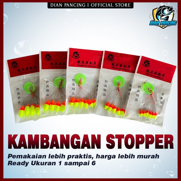 Kambangan Stopper untuk memancing Praktis dan Murah