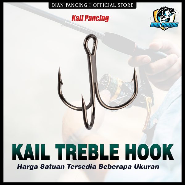 Kail Treble Hook Harga Satuan Tersedia Beberapa Ukuran Tajam dan Kuat