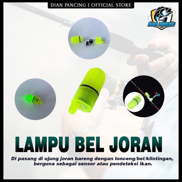 Lampu LED Bell Pendeteksi Ikan untuk Kail Pancing - Gambar 7