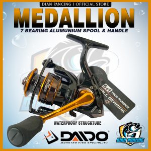 REEL DAIDO MEDALLION 7 BEARING ALUMUNIUM SPOOL DAN HANDLE