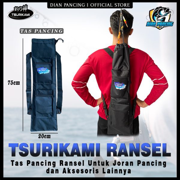 Tas Pancing Ransel Tsurikami untuk memancing lebih praktis dan menyenangkan
