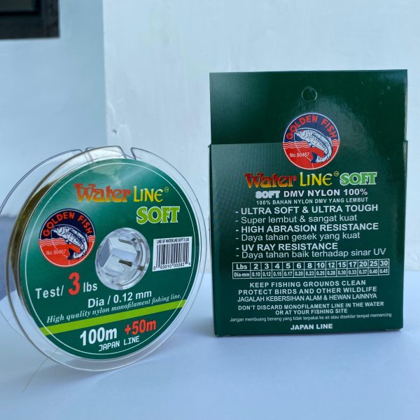 SENAR PANCING WATER LINE SOFT GOLDEN FISH 100+50M  WARNA HIJAU LUMUT - Gambar 11