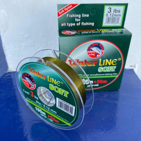 SENAR PANCING WATER LINE SOFT GOLDEN FISH 100+50M  WARNA HIJAU LUMUT - Gambar 3
