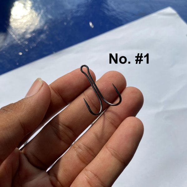 Kail Double Hook Mata Kail Pancing Bahan Carbon Steel - Gambar 6