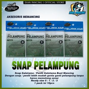 Snap Pelampung Tsurikami Untuk Penghubung antara senar dengan pelampung atau kambangan