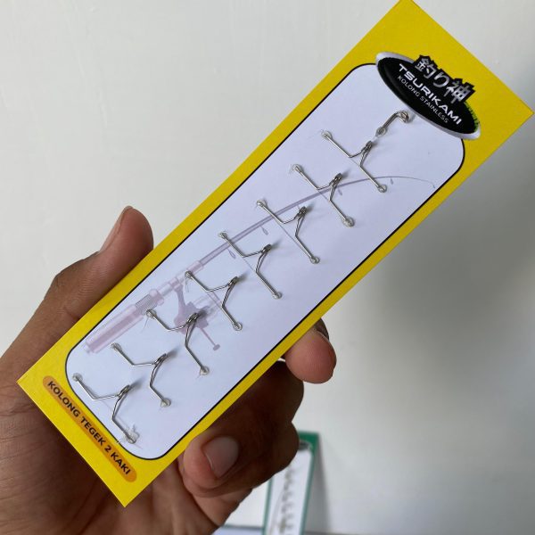 KOLONG RING Tegek Satinlees 2 Kaki dan 1 Kaki untuk TEGEK dan JORAN isi 9 mancing pancing - Gambar 5