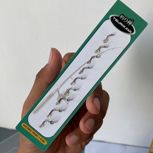 KOLONG RING Tegek Satinlees 2 Kaki dan 1 Kaki untuk TEGEK dan JORAN isi 9 mancing pancing - Gambar 6