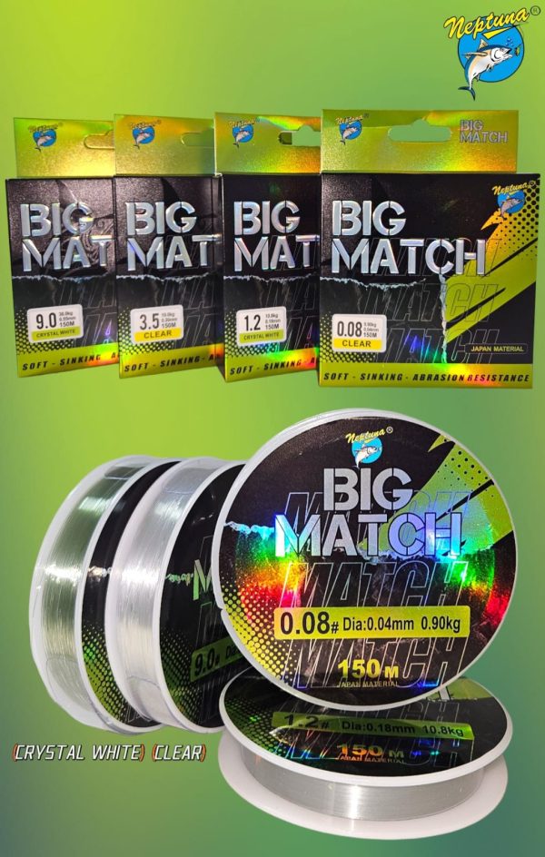 Senar Neptuna Big Match 150M Lembut Mudah Tenggelam dan Tahan Gesekan - Gambar 3