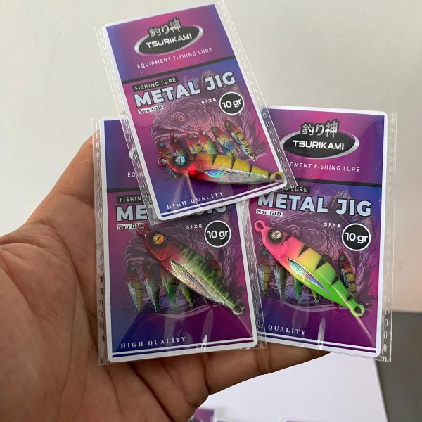 Umpan Metal Jig Tsurikami berat 10 gram dan 15 gram untuk mancing casting Jigging - Gambar 5