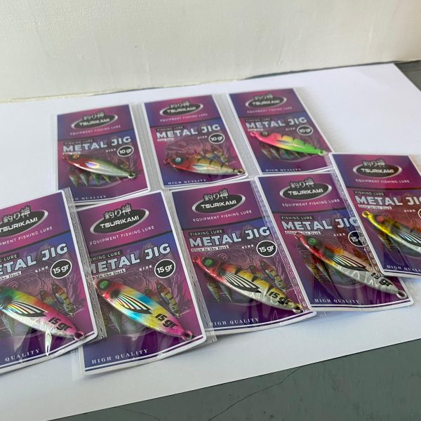 Umpan Metal Jig Tsurikami berat 10 gram dan 15 gram untuk mancing casting Jigging - Gambar 2