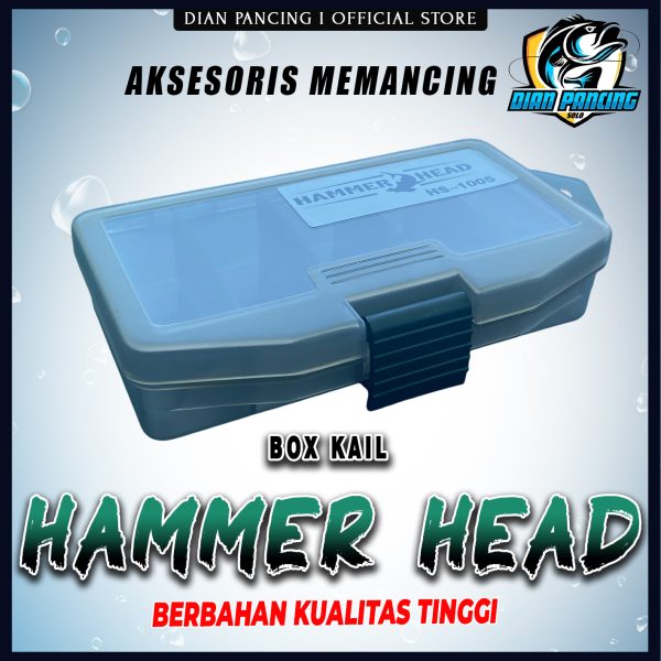 KOTAK PANCING HAMMER HEAD HS-1005 PANJANG 13.5 CM LEBAR 7.5 CM TINGGI 3 CM