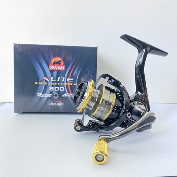 Reel Mini Swan Xlite 800 Power Handle / Super Light Material / Anti Reverse System - Gambar 5