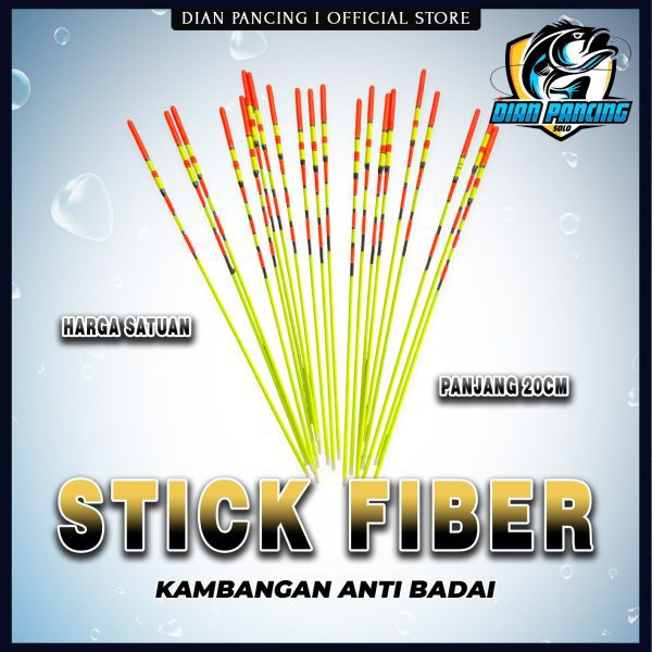 Stick Fiber Kambangan Anti Badai Panjang 20cm dilengkapi sensor  Stabil dengan harga terjangkau