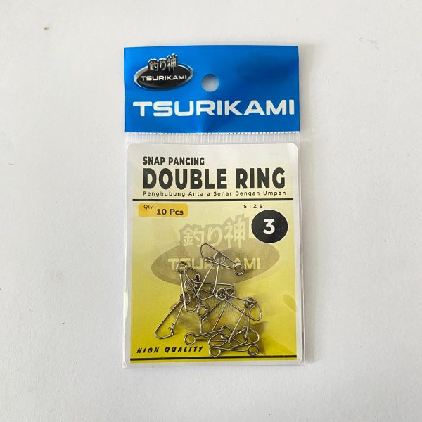 Snap Double Ring Tsurikami Peniti pancing kuat berkualitas - Gambar 9