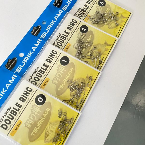 Snap Double Ring Tsurikami Peniti pancing kuat berkualitas - Gambar 10