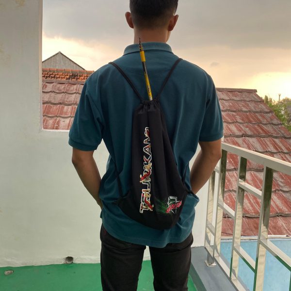 Tas Ransel Serut Tsurikami Bahan Tebal untuk Perlengkapan Memancing - Joran, Pancing - Gambar 3