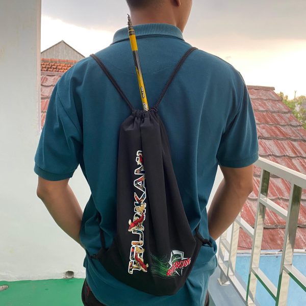 Tas Ransel Serut Tsurikami Bahan Tebal untuk Perlengkapan Memancing - Joran, Pancing - Gambar 4