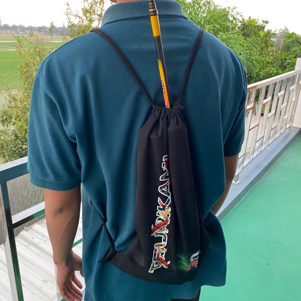 Tas Ransel Serut Tsurikami Bahan Tebal untuk Perlengkapan Memancing - Joran, Pancing - Gambar 5